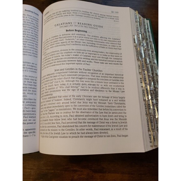 The Catholic Study Bible New American Bible 1990 Oxford Press Hardcover Vintage - Picture 9 of 13